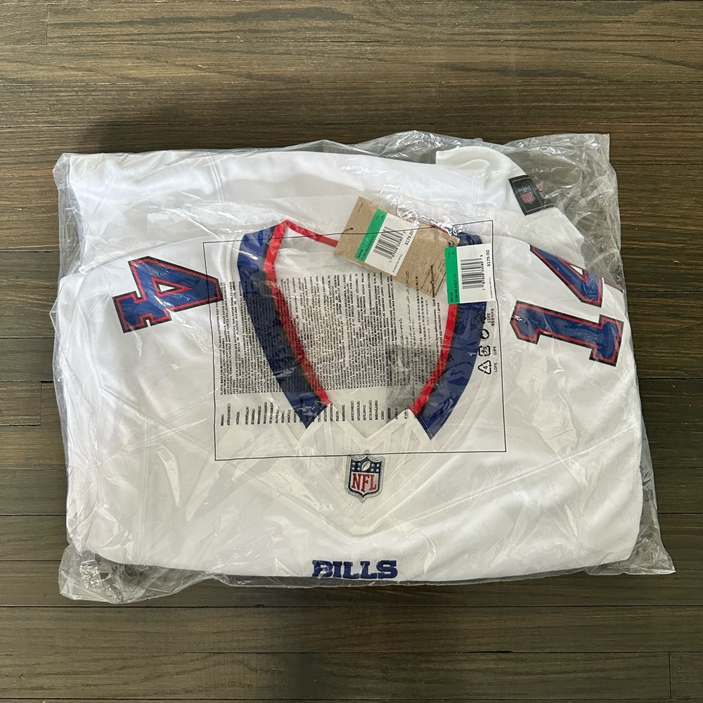Nike Buffalo Bills Stefon Diggs #14 White Vapor On Field Game Jersey LIMITED - Picture 3 of 4